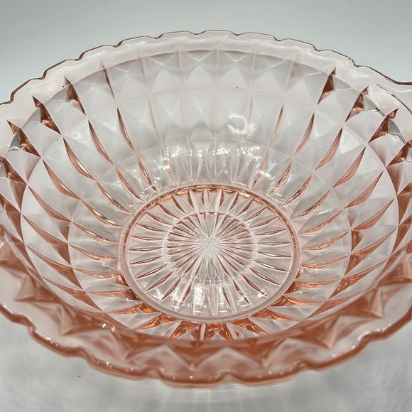 VTG Pink Depression Glass Serving Dish - Picture 5 of 6
